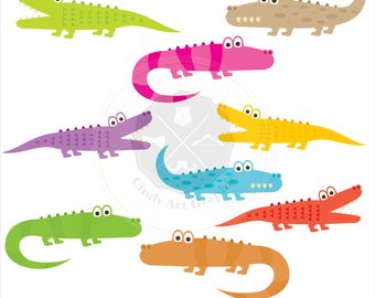 Alligator clipart pink. Preppy personal use instant