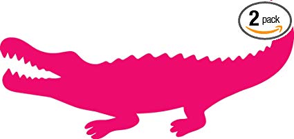Amazon com angdest silhouette. Alligator clipart pink