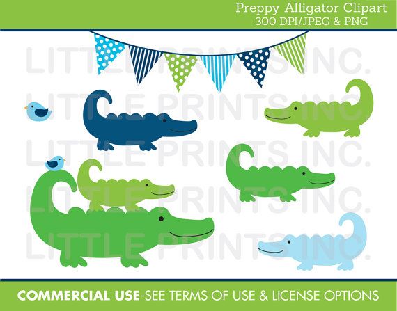 alligator clipart preschool