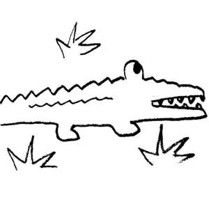 alligator clipart printable