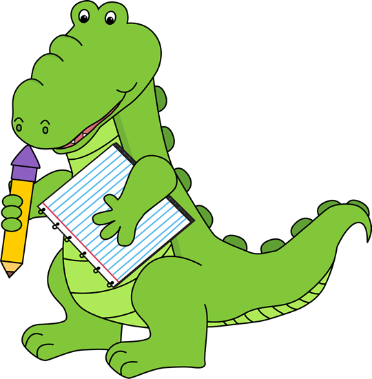 alligator clipart school