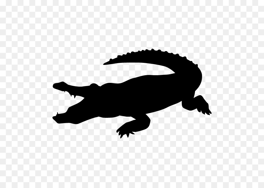 alligator clipart silhouette