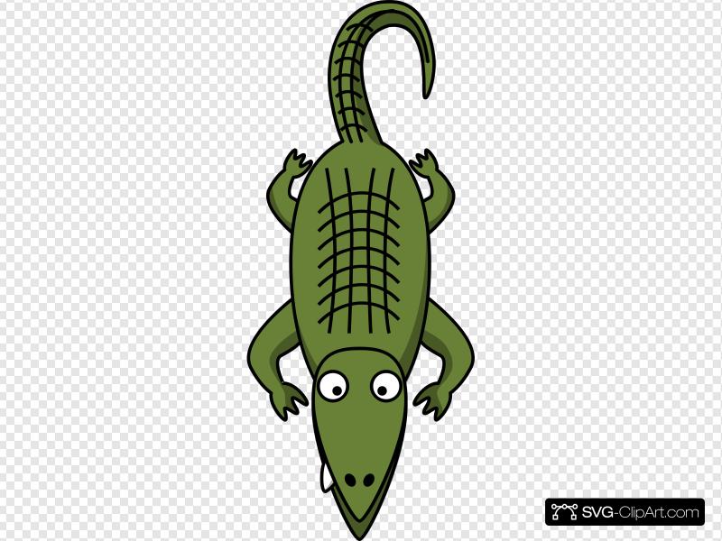 alligator clipart simple