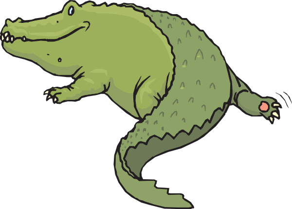 alligator clipart tail