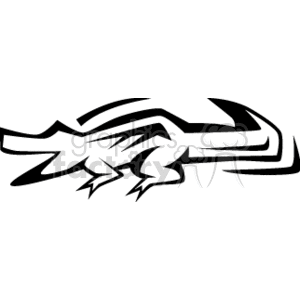 Alligator clipart tail. Wagging royalty free 