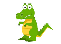 Free clip art pictures. Alligator clipart water