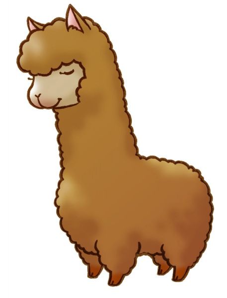 alpaca clipart animated