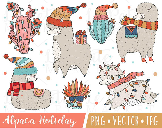 holiday clipart collage