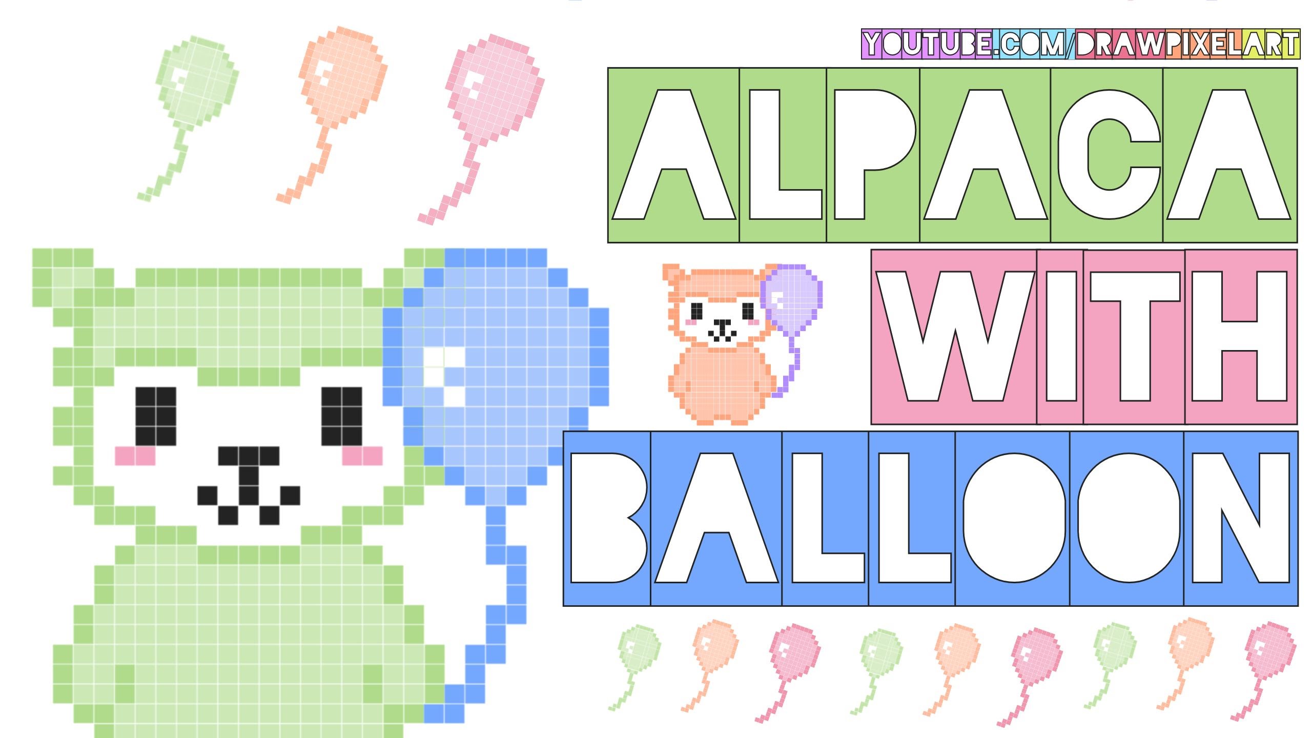 Alpaca clipart pixel. How to draw with
