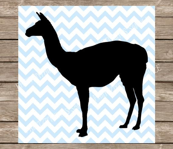 Alpaca clipart svg. Llama files came silhouette