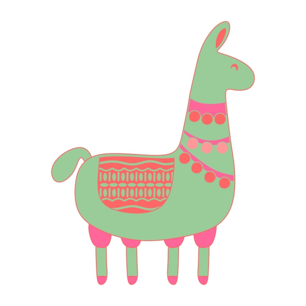 alpaca clipart svg