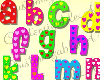 alphabet clipart alien