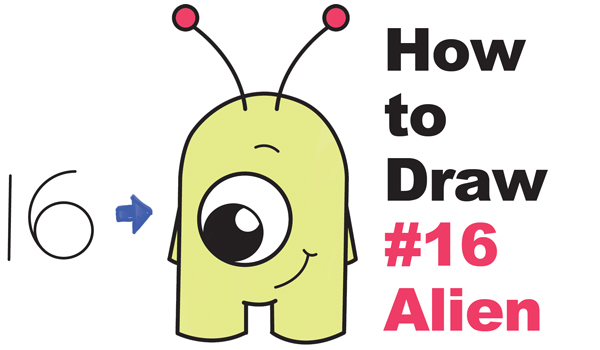 Alphabet clipart alien. How to draw an