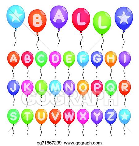 alphabet clipart balloon