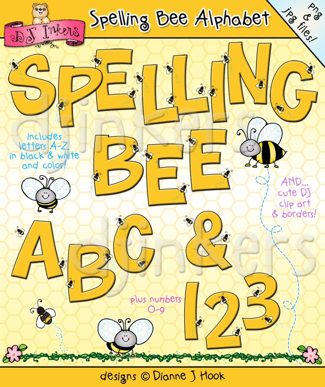 alphabet clipart bee
