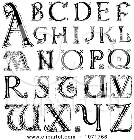 clipart letters lettering