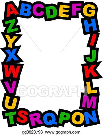 alphabet clipart border