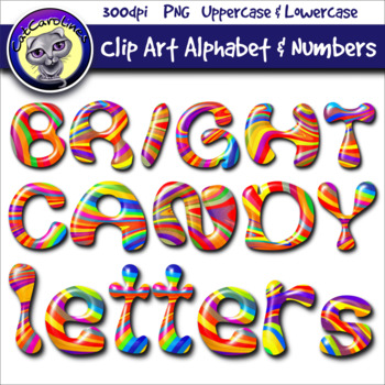 candy clipart alphabet