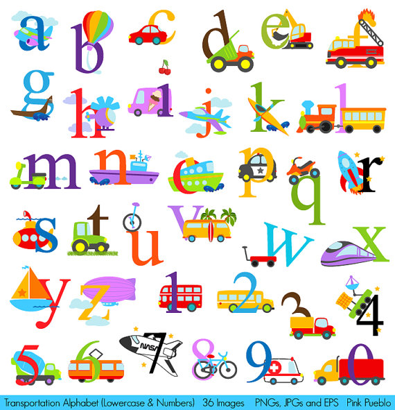 Alphabet clipart clip art. Transportation transporation construction lowercase
