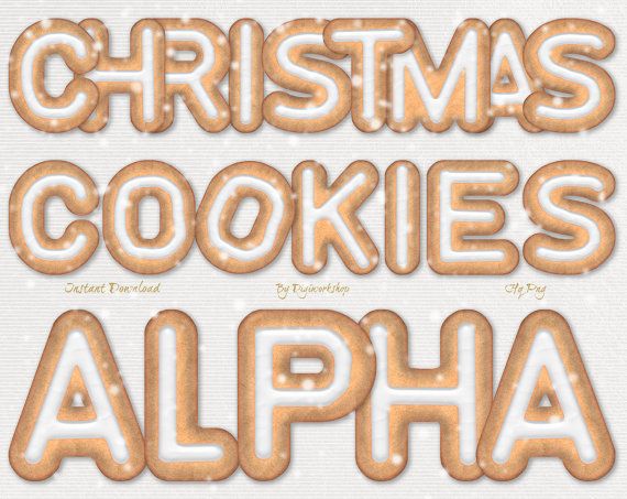 alphabet clipart cookie