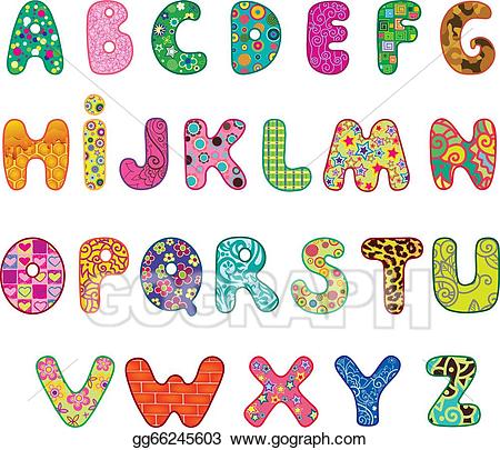 clipart letters cute