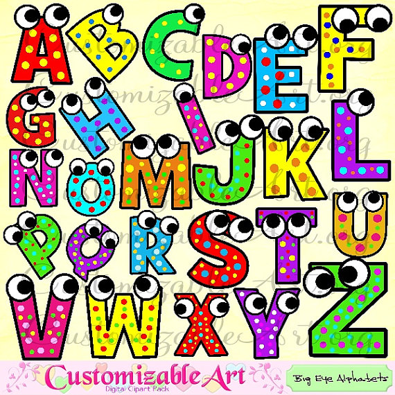 alphabet clipart cute