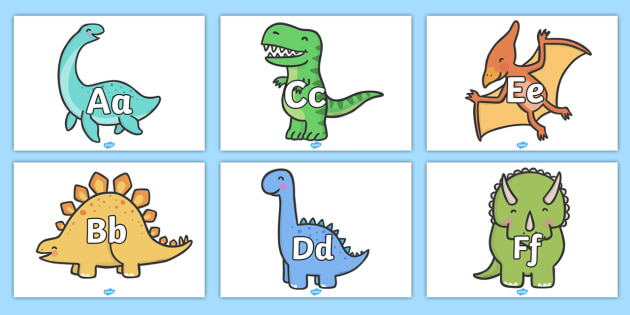 alphabet clipart dinosaur