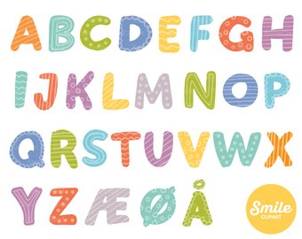 alphabet clipart doodle