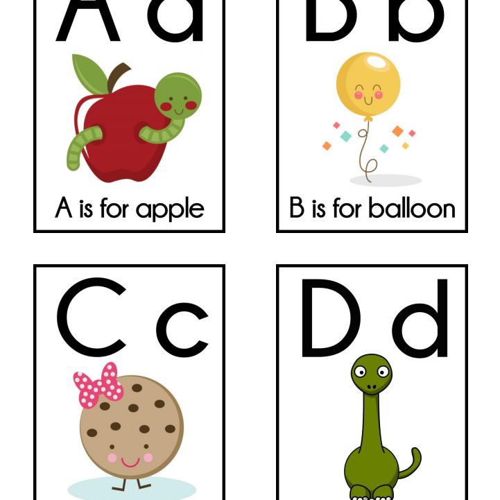 alphabet clipart flashcard