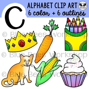 alphabet clipart food