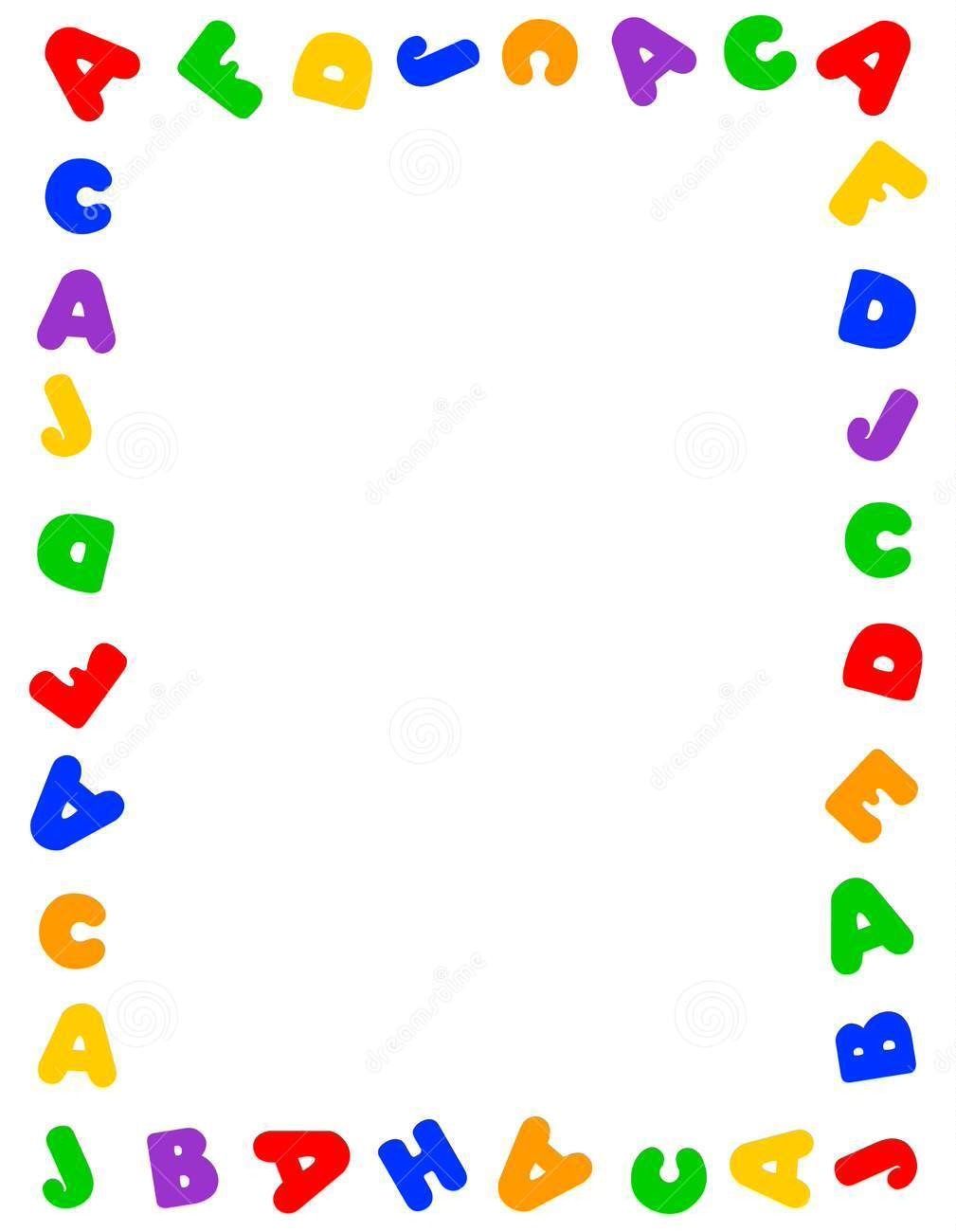 alphabet clipart frame