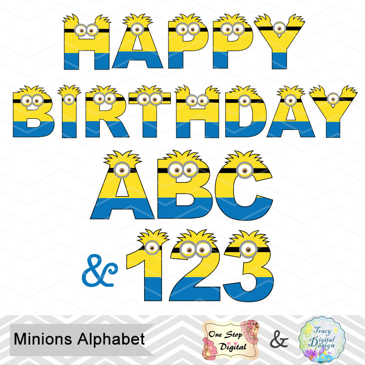 alphabet clipart happy birthday