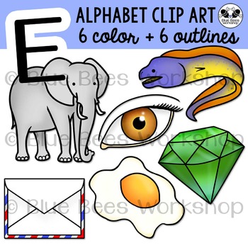 Letter e clip beginning. Alphabet clipart line art