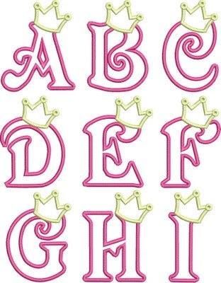 alphabet clipart princess