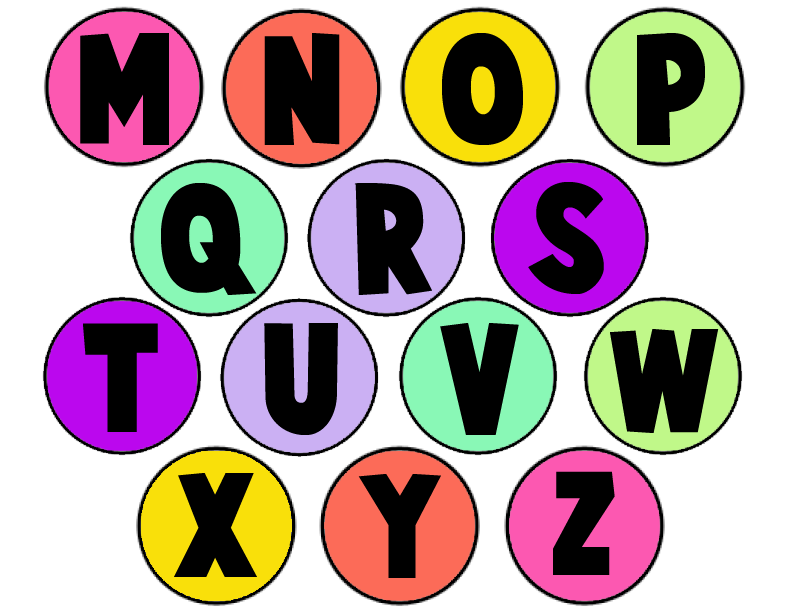 alphabet clipart printable