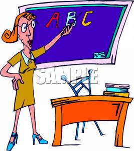 clipart teacher alphabet