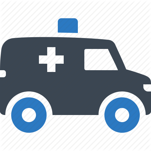 Ambulance clipart ambulance service. Services icon hospital blue