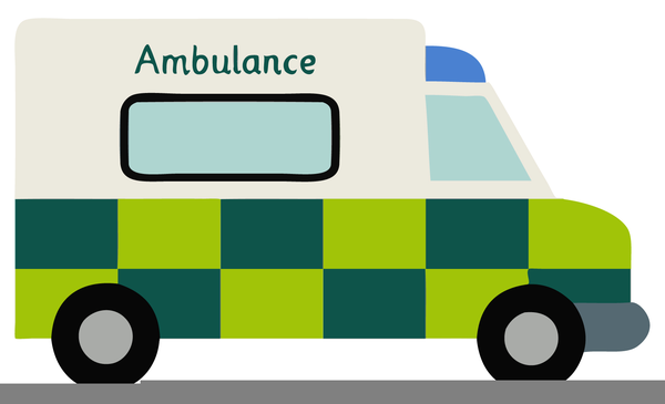 ambulance clipart green