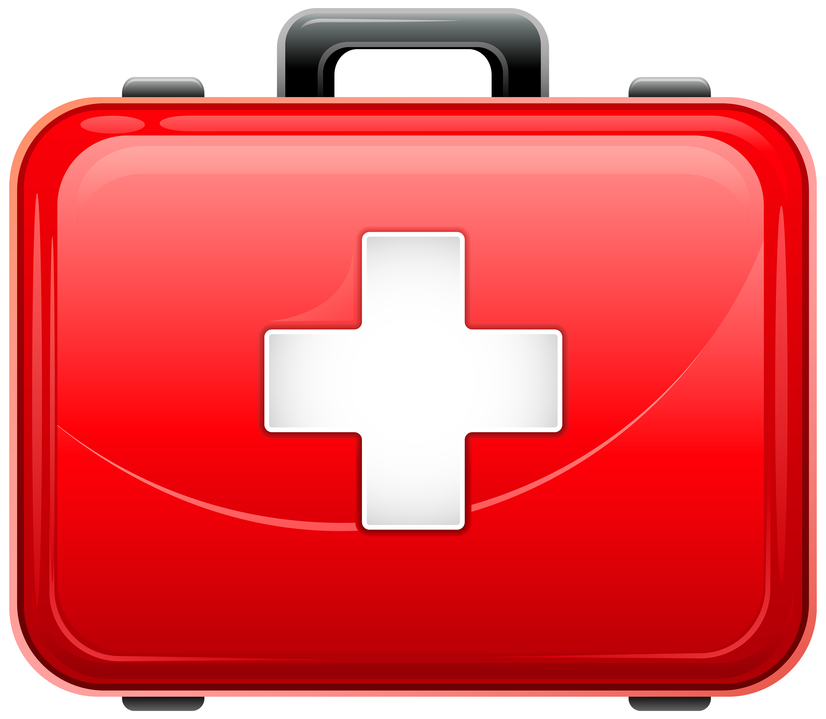 Red medical bag png. Doctors clipart briefcase
