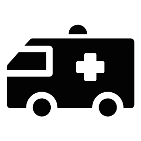 ambulance clipart silhouette