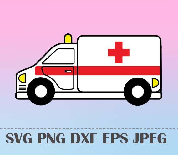 ambulance clipart silhouette