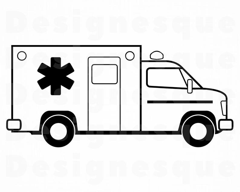 Ambulance clipart silhouette, Ambulance silhouette Transparent FREE for ...