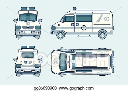 ambulance clipart top view