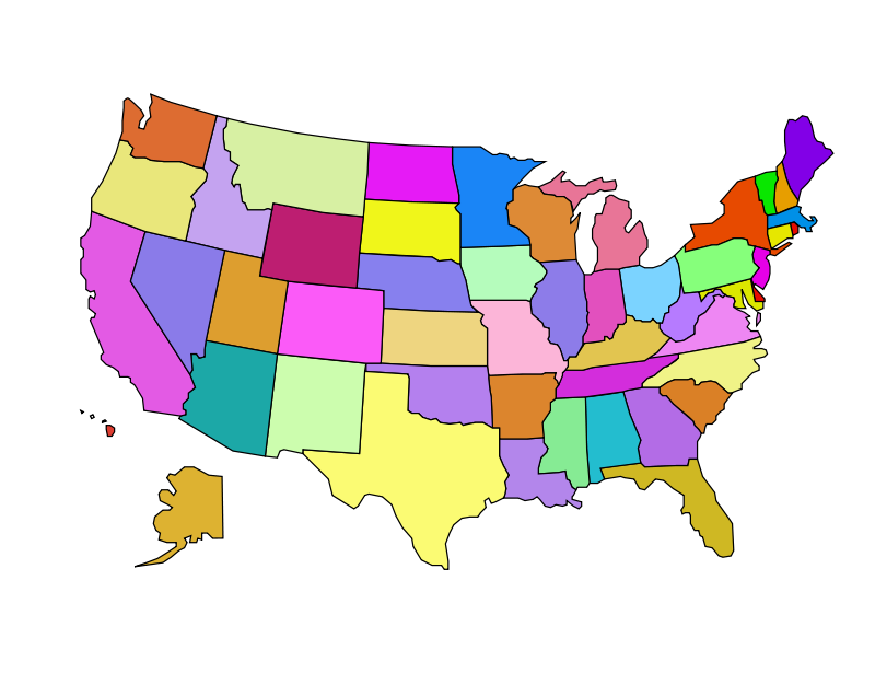 united states clipart map usa