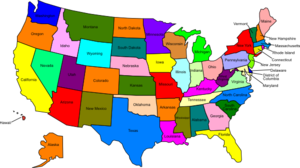 america clipart map united states