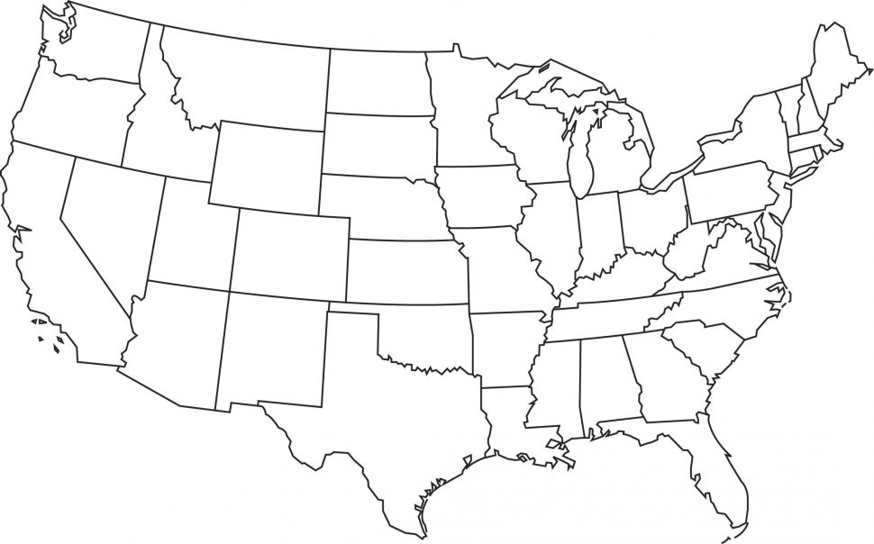 united states clipart unlabeled