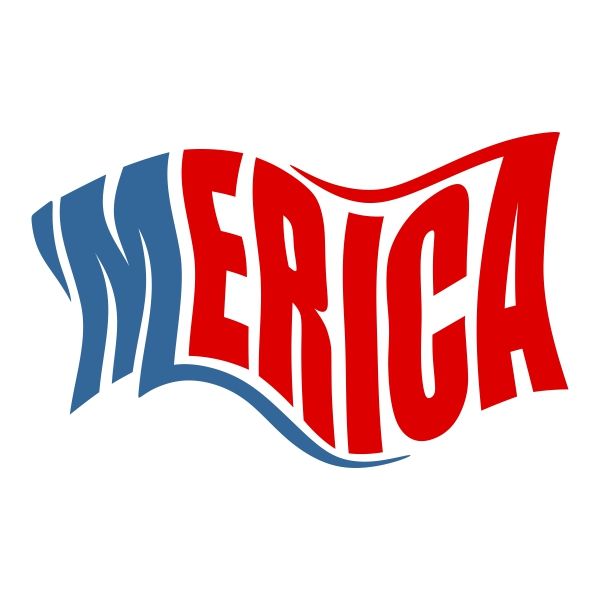 America clipart merica. American flag cuttable design