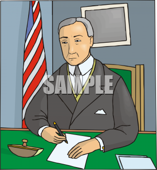 Picture of an american. America clipart president
