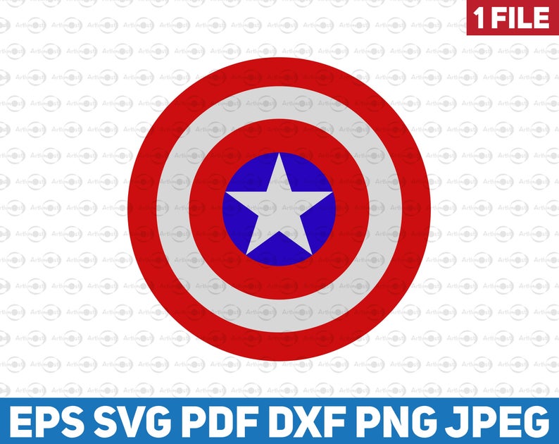 Captain logo bottle cap. America clipart vector