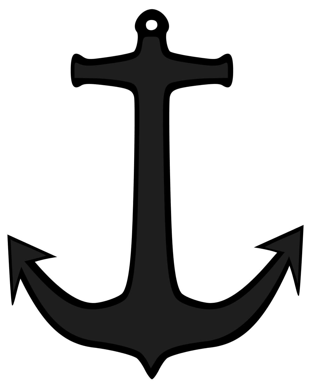 white clipart anchor